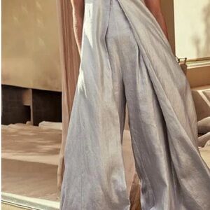 Chic Silver Wide Leg Jumpsuit